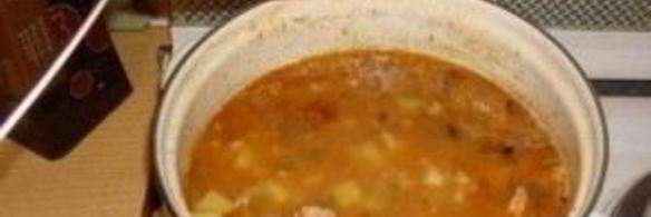 рассольник с перловкой