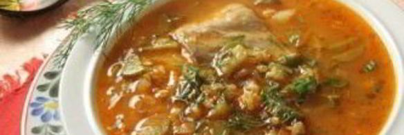 рассольник с перловкой