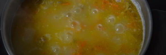 рисовый суп из индюшиного горла