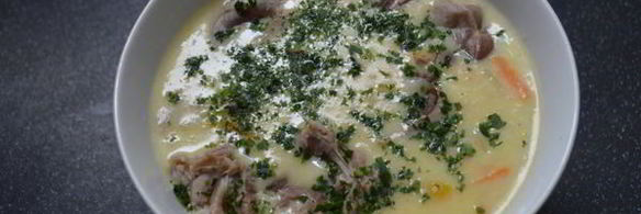 рисовый суп из индюшиного горла