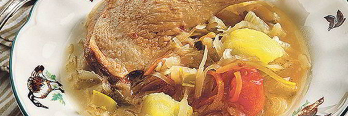 Густые щи с уткой