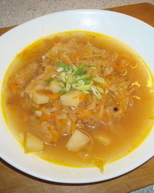 Кислые деревенские щи