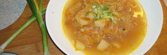 кислые деревенские щи