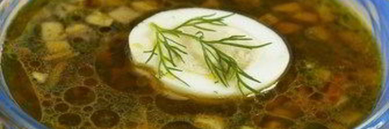 Легкие щи с крапивой