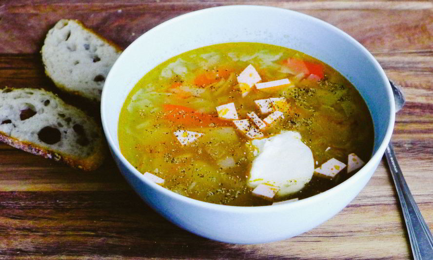 Рецепт летних щей из свежей капусты