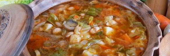 постные щи с фасолью