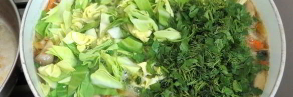 постные щи с фасолью