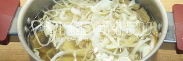 постные щи с капустой и грибами