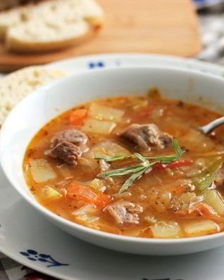 Щи из баранины с капустой