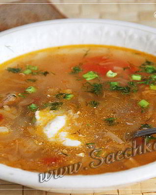 Щи из капустного салата