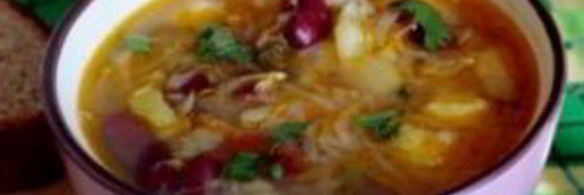 щи из квашеной капусты с фасолью