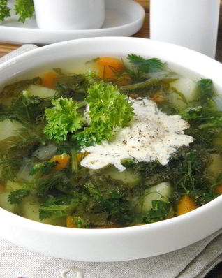 Щи из щавеля и крапивы