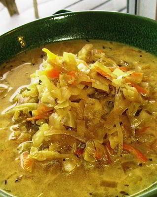 Щи постные с грибами