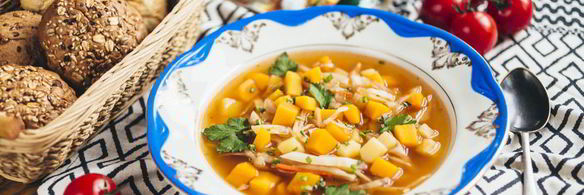 щи постные с тыквой