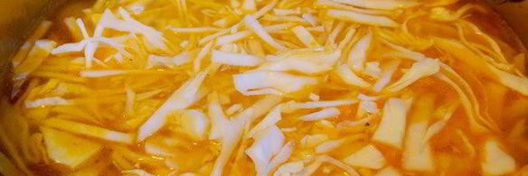 щи с гречкой и печенкой