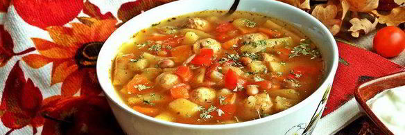 щи сборные с фасолью и фрикадельками