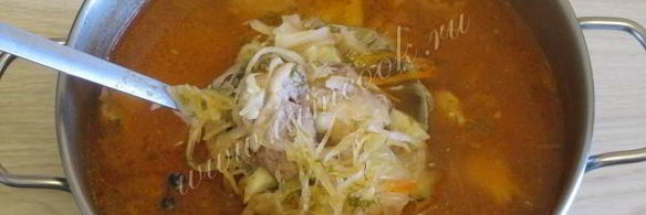 щи суточные из квашеной капусты