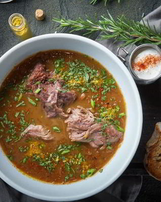 Томленые в печи суточные щи с белыми грибами