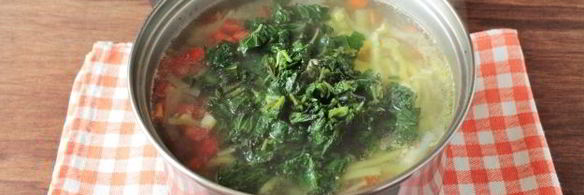 зеленые щи с капустой и крапивой