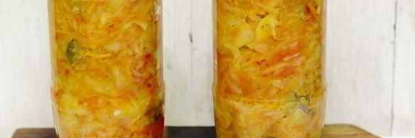 грибная солянка с капустой на зиму