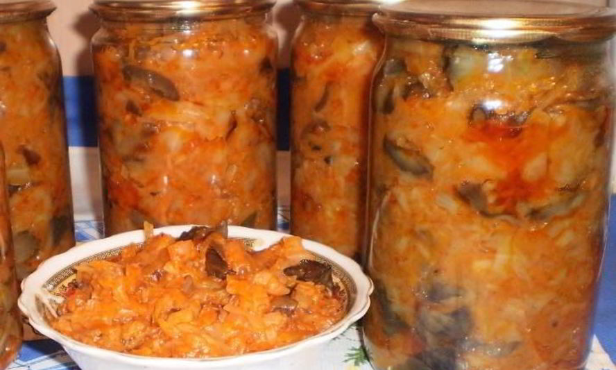 Рецепт грибной солянки с помидорами на зиму