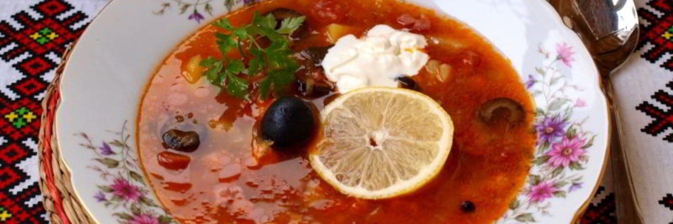 Мясная солянка с картофелем