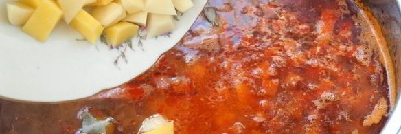 мясная солянка с картофелем