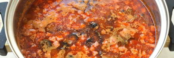 мясная солянка с картофелем