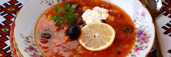 мясная солянка с картофелем