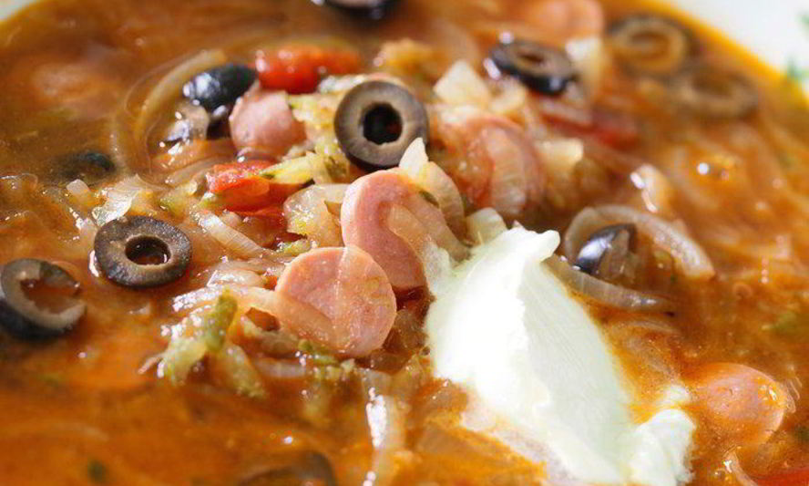 Рецепт мясной солянки