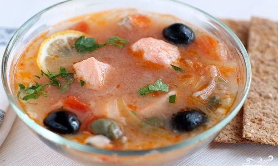 Рецепт солянки без мяса