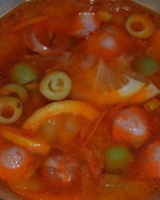 Солянка из сосисок