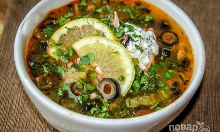 Рецепт солянки минутка