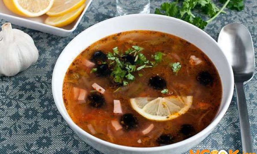 Рецепт солянки мясной сборной