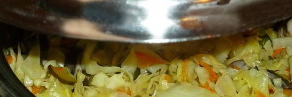 солянка овощная с маринованными подосиновиками