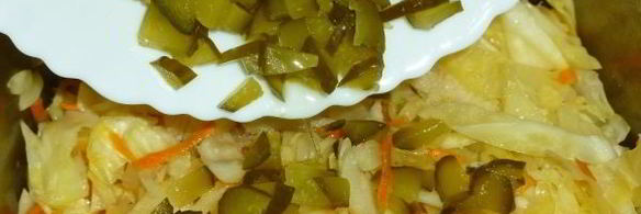 солянка овощная с маринованными подосиновиками