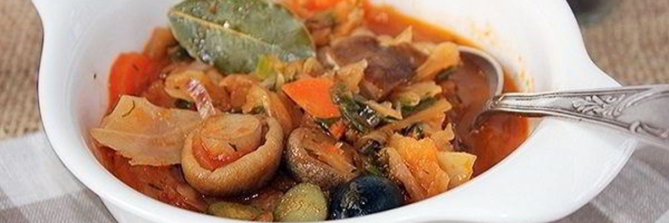 Солянка с шампиньонами