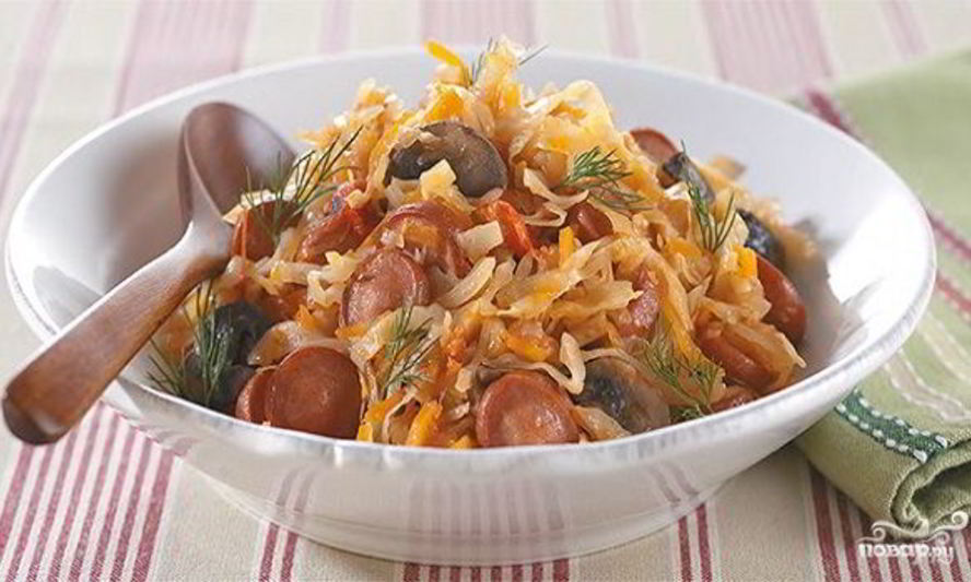 Рецепт солянки с сосисками в мультиварке