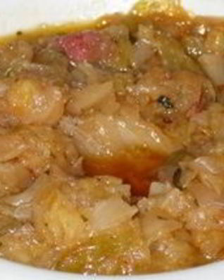 Солянка с сосиской в мультиварке