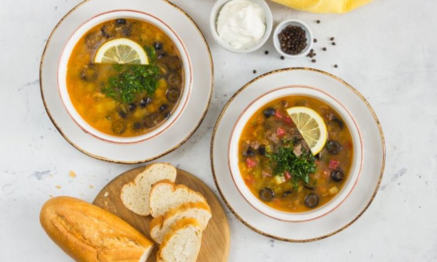 Рецепт солянки сборной мясной