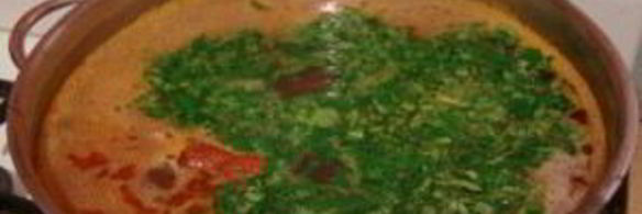 суп фасолевый с копчеными ребрышками