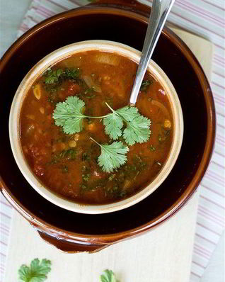 Суп из баранины с сельдереем и луком