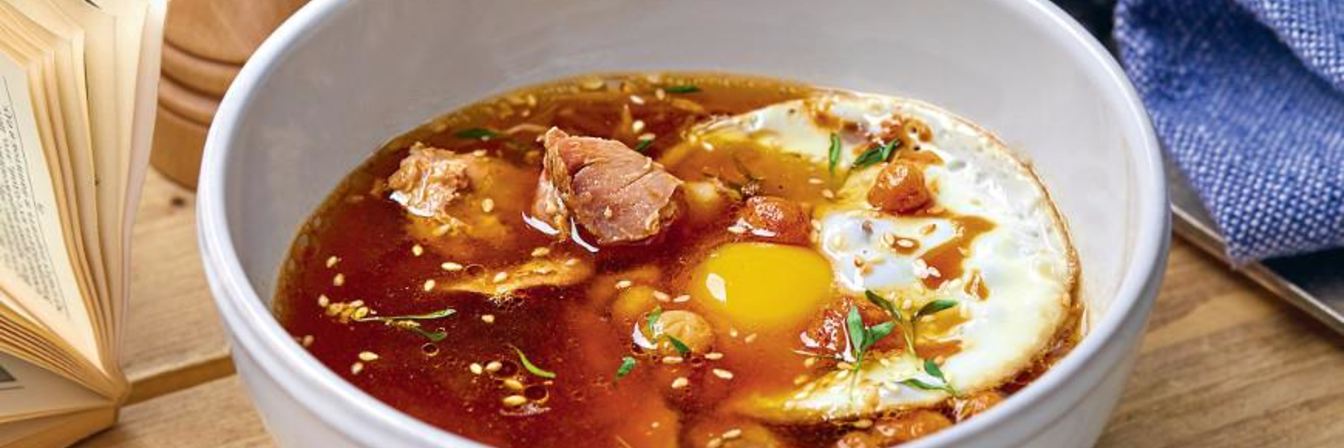 Суп из грибов с уткой