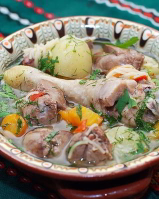 Суп из куриных потрохов