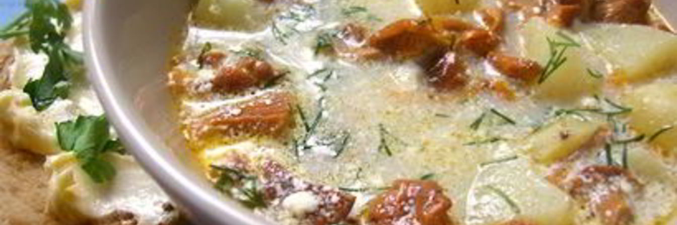 Суп из лисичек