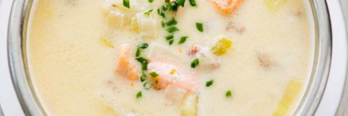 Суп из лосося со сливками