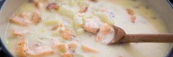 суп из лосося со сливками