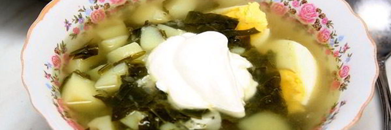 Суп из щавеля в мультиварке