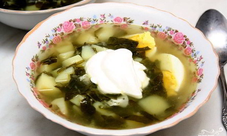 Рецепт супа из щавеля в мультиварке