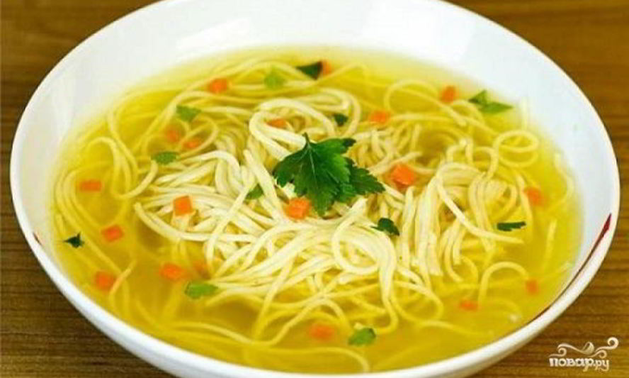 Рецепт супа картофельного с лапшой